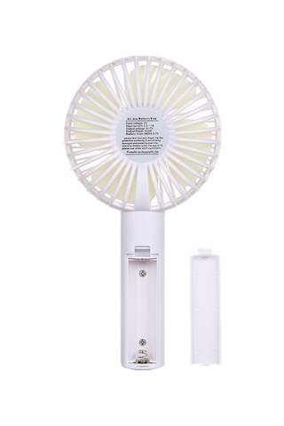 Fortunelane Usb Şarjlı Taşınabilir Masaüstü Fan, Elde Kullanım İçin Temiz, Hız Ayarlı, Beyaz