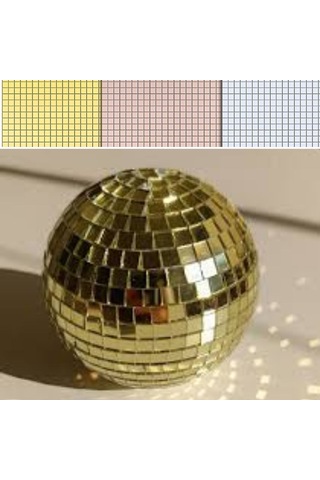 Kare Gold Cam Mozaik Fayans Çıkartmaları El İşi Kare Cam Fayans K