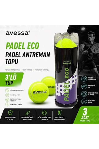 Avessa Padel-eco Padel Antrenman Topu 3lü