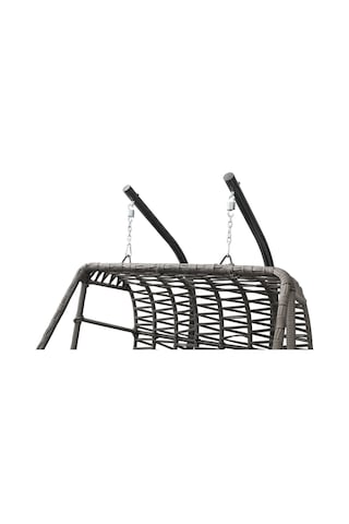 Çift Kişilik Makrome Ip Örgü Salıncak, Zahaviy Gri