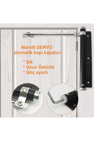 Marelli Servo Siyah Otomatik Kapı Kapatıcı Kapı İtme Yayı