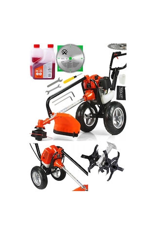 Staxx B9900C Benzinli Tekerlekli Tırpan + Çalı Ot Çapalama Makinesi