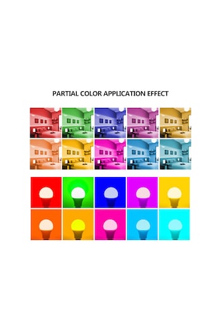 Yaleker E27 Rgb+ Beyaz Led Ampul 18w/a70: Uzaktan Kumanda, Işıklık Ayarı, Renk Değiştirme Ve Hafıza Özelliği Diğer