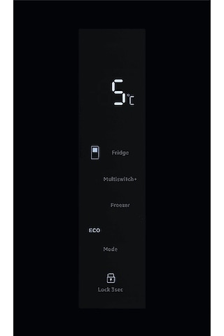 Electrolux ELT9VE52M0 522 L No-frost Gardrop Tipi Buzdolabı Siyah