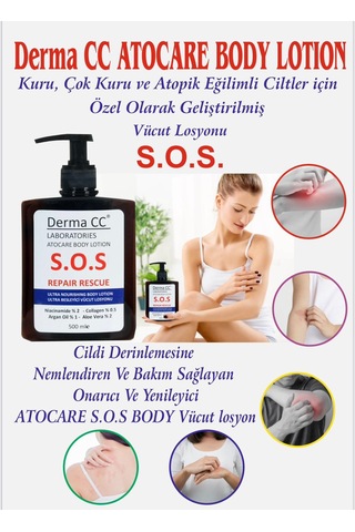 Derma CC Atocare S.O.S Acil Onarım Vücut Losyon 500 ML