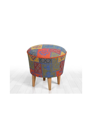 Lorencehome Rug Puf - Kilim Desen - Mavi