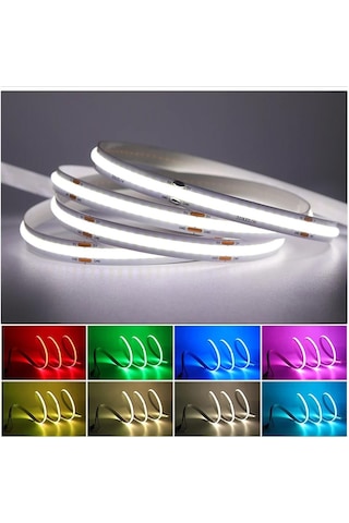 Soğuk Beyaz Dc 5v Usb Cob Şerit 320leds/m Beyaz/buz Mavisi/pembe/sarı/pembe/kırmızı Esnek Şerit Halat Gece Lambası Tv Arkaplan Led Şerit 2m