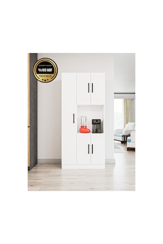 Atlas Çok Amaçlı Dolap Mutfak Banyo Balkon ' Da Kullanılabilir Beyaz
