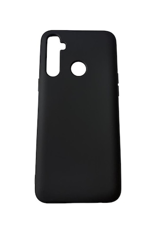 Realme C3 İle Uyumlu Cappy Silikon Kılıf Siyah Siyah