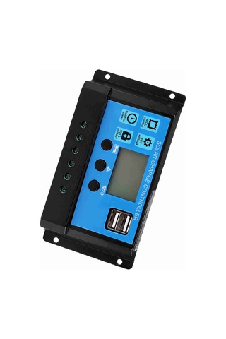 Lemestar Güneş Enerjisi Pwm Kontrolörü 12/24v Otomatik Tanıma, 3a Çift Usb Şarj, 50a, Ekranlı, 3 Aşamalı Yönetim Ve Çoklu Koruma Özellikli