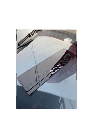 Lazer Kesim Sade Tasarım 2 Adet Lüks Pianoblack Oto Pleksi Plakalık - 607403378