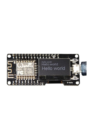 D-Duino Esp8266 0.96 Inch Oled Ekranlı Wifi Geliştirme Kartı