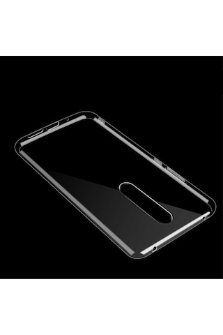 Oppo Uyumlu Reno Kılıf Zore Süper Silikon Kapak-Renksiz