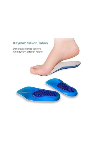 Gel Comfort GC20 Ark Destekli Yumuşak Jel Ortopedik 3/4 Konfor Tabanlık