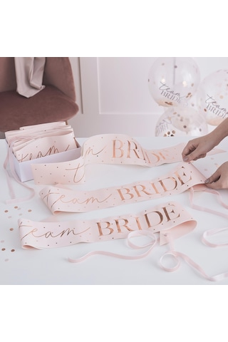 Parti Kuşakları - Team Bride - 6 Adet Tüm Yaşlar