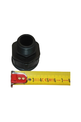 Siyah 3/4" x 1" Erkek Dişli Azaltıcı Adaptör – PVC Su ve Sulama Boru Bağlantı Parçası