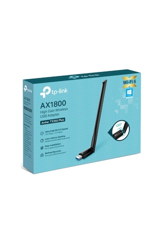 Lexroo Tx35u Plus Ax1800 Wi-fi 6 Kablosuz Usb Adaptör 1800 Mbps Hız Çift Bant
