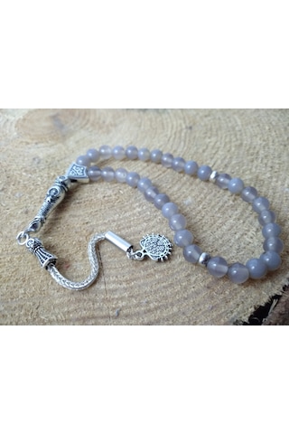 Akik Taşı Tespih / Doğaltaş Tespih 6 Mm N11.1625