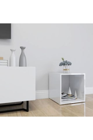 Tdesıgno Melis -kitaplık- Açık Raf - Beyaz 1 Raflı 30 Cm Beyaz