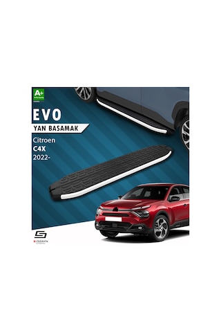 S-dizayn Citroen C4 X Evo Aluminyum Yan Basamak 183 Cm 2022 Üzeri