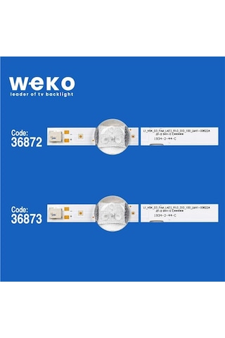 Wkset-6507 36872x4 36873x4 L1 N5k D3 Fam L4/r3 4 Adet Birleştirilmiş Led Kod 4 Adet Led Bar Tvnizi Açıp İçindeki Led Barla Birebir Aynısı Olduğunu Görmeden Almayınız. Sonrasında İade Almamaktayız. Beyaz