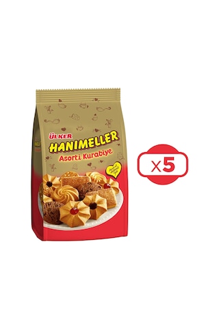 Ülker Hanımeller Karışık Tatlı Kurabiye 5 x 150 G