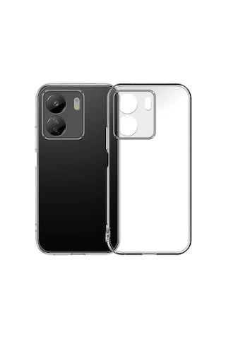 Xiaomi Redmi 13c Uyumlu Kılıf Kamera Korumalı Antishock Emici 2mm Yumuşak Esnek Şeffaf Silikon Resimde Görünen