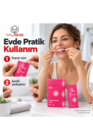 Yues Pap+ Diş Beyazlatma Bandı 28 Şerit 14 Uygulama