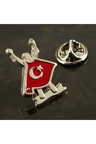 Depomıx Ay Yıldız Yaka Rozet-gümüş Rengi Çok Renkli 06427345