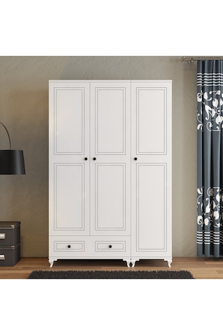 Moxen Mobilya DBC1 Çekmeceli 3 Kapılı Dolap