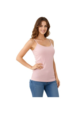 İntimo Kadın İp Askılı Renkli Bambu Atlet Bgl-st05188 Pudra