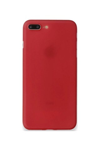 Apple iPhone Uyumlu 8 Plus Uyumlu Kılıf Pp Ultra İnce Kapak - Kırmızı
