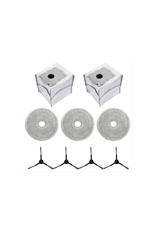 Gildedwill Ecovacs Deebot Mini Robot Süpürgeler İçin Yedek Parçalar Aksesuarlar Paspas Bezi Toz Torbaları Yan Fırçalar