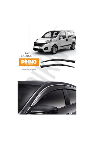Fiat Fiorino Kromlu Cam Rüzgarlığı 2'li Set A+ Plus