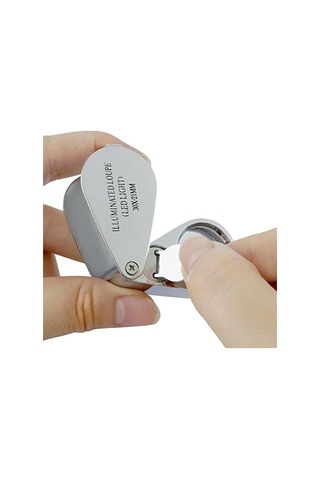 Kontrol, Için Özel Kutulu Metal Işıklı Lup 30x21