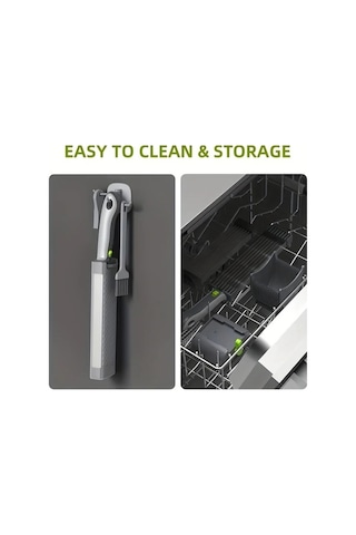 Trendooze Manuel Ayarlı Gaojunshop01 Gri Paslanmaz Çelik Doğrayıcı Mutfak Aleti Pratik Et Sebze Emme Başlıklı Gri