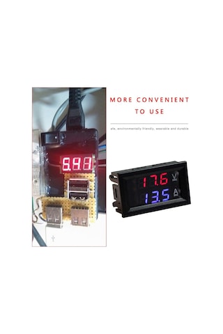 10a-led Dijital Voltmetre Ampermetre Us Dc 100 V 10/50/100a Voltmetre Ampermetre Led Çift Dijital Volt Amp Metre Ölçer