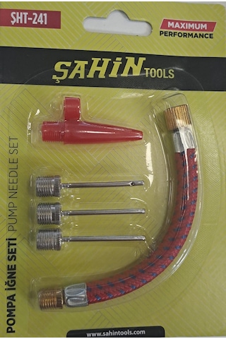 Şahin Tools Bisiklet Top Şişirme İğne Seti 5 Parça Şht-241