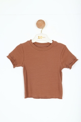 Xo Kids Kız Çocuk Tişört 1-4 Yaş 36021 Kahverengi