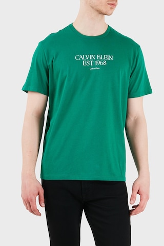 Calvin Klein Erkek T Shirt Lv14rf804g L4g Yeşil