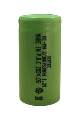 1.2v 750 Mah - 2/3aa - Ni-mh Şarjlı Pil - Başsız / Flat Head