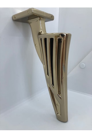 Plastik,21cm Metal Görünümlü Gold Kaplamalı Mobilya Ayağı 4 Adt