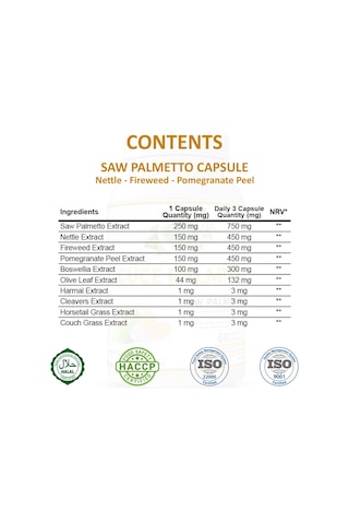 Gökçek Şifa 1000 MG Cüce Palmiye (Saw Palmetto Capsule) 60 Kapsül
