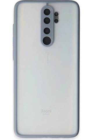 Xiaomi Redmi Note 8 Pro Kılıf Montreal Silikon Kapak Gri