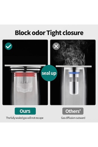 Yer Sifonu U: 4,5 Cm/1,77", G: 3,8 Cm/1,5", Y: 3 Cm/1,18" Yak... Beyaz