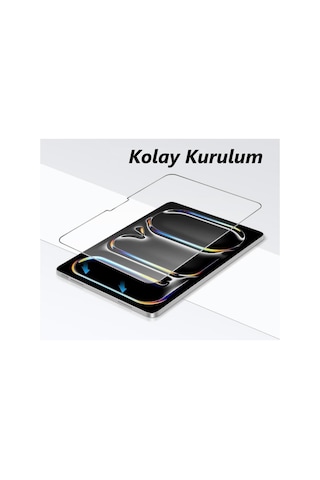 Apple İpad Pro 13 İnç İle Uyumlu Ekran Koruyucu 9h Temperli Kırılmaz Esnek Nano Cam, Çizilmeye Ve Darbeye Dayanıklı Koruma, Hd Şeffaf 2024