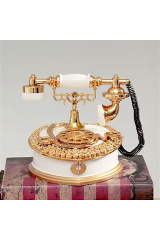 Nostaljik Telefon Müzik Kutusu Çekmeceli 31194819