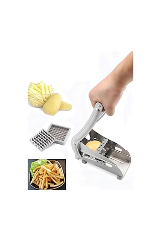 Çelik Patates Sebze Dilimleyici Küp Rende Doğrayıcı Dicer Kesici Xmt212x Gri
