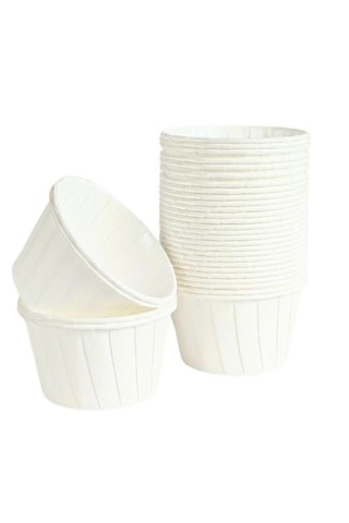 Muffin Kek Kapsülü Beyaz Mini 50'li Cupcake Kalıbı, Kağıt Muffin Kapsülü, Kek Kalıbı, Muffin Cup