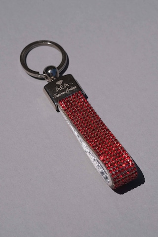 Kırmızı Swarovski Taşlı Anahtarlık